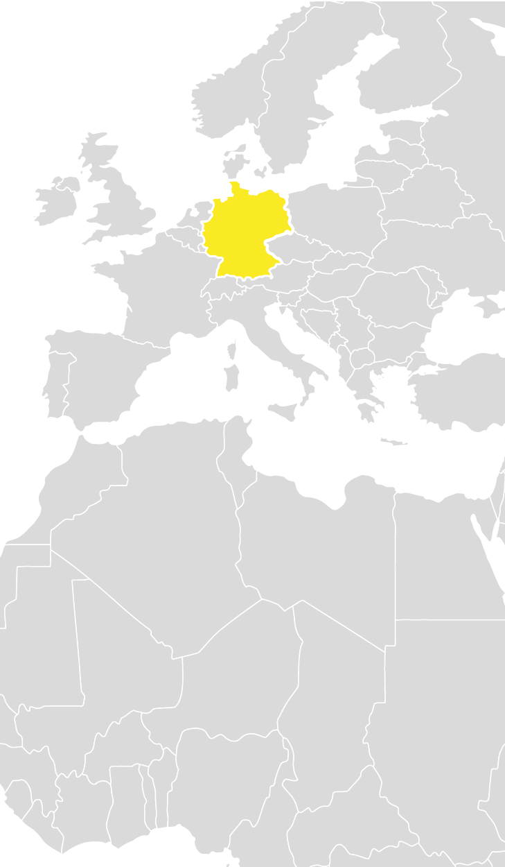 location of Germany in Europe